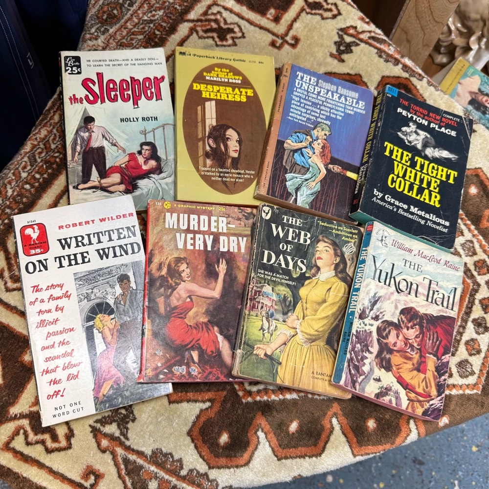 1940s “Graphic Mystery” and Steamy Paperback Book Collection
